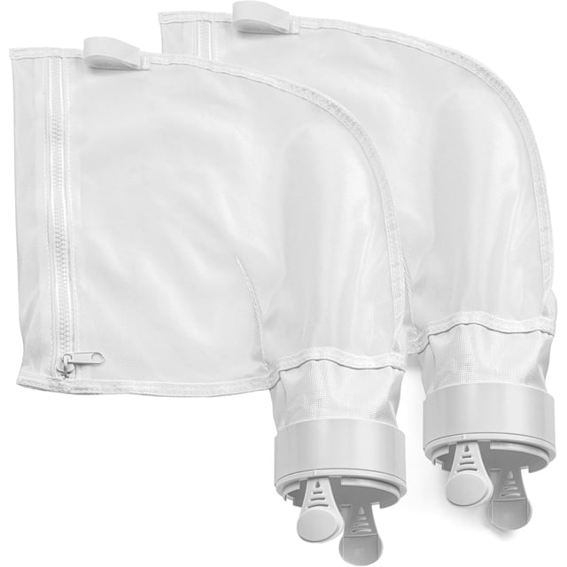 Pool Cleaner Replacement Parts With Tight Weave For Debris Collection, Zipper Opening Easy To Empty Nylon Mesh Filter Bags 2 Pack Compatible With Polaris 280 480