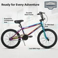 thumbnail image 3 of JOYSTAR Gemsbok 20 Inch BMX Bike for Kids Ages 7 Year and Up, Freestyle Kids' Bicycles for Boys Girls Beginner Level Riders, Dual Hand Brakes, Single Speed Kids Bike, Multiple Colors, 3 of 7