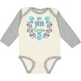 thumbnail image 3 of Inktastic My Yaya Loves Me with Hearts and Flowers Boys or Girls Long Sleeve Baby Bodysuit, 3 of 5