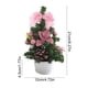 thumbnail image 3 of Mini Christmas Tree with Ornaments Set, PVC Desktop Holiday Decor for Home Office Party, Festive Tabletop Decorations, Small Artificial Xmas Tree with Balls Bows Cones for Indoor Decor, 3 of 6