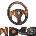 thumbnail image 4 of Dingln 320 Mm Universal Del Volante 6 Perno Tipo Imitativa Carreras De Automóviles Coche Modificado (Brown), 4 of 5