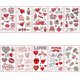 thumbnail image 2 of Valentines Temporary Stickers 10 Sheets Body Decoration Assorted Color For Parties Festivals Halloween, 2 of 3
