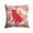Multicolor, variant on Pug Shabby Chic Pink Roses Fabric Decorative Pillow