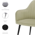 thumbnail image 4 of Set de 2 sillas velvet modernas para comedor marca Gravita, 4 of 7