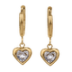 thumbnail image 2 of Aretes para Mujer de Corazón tipo Arracadas LuckyLy, Modelo Dalia dorado UNITALLA, 2 of 6