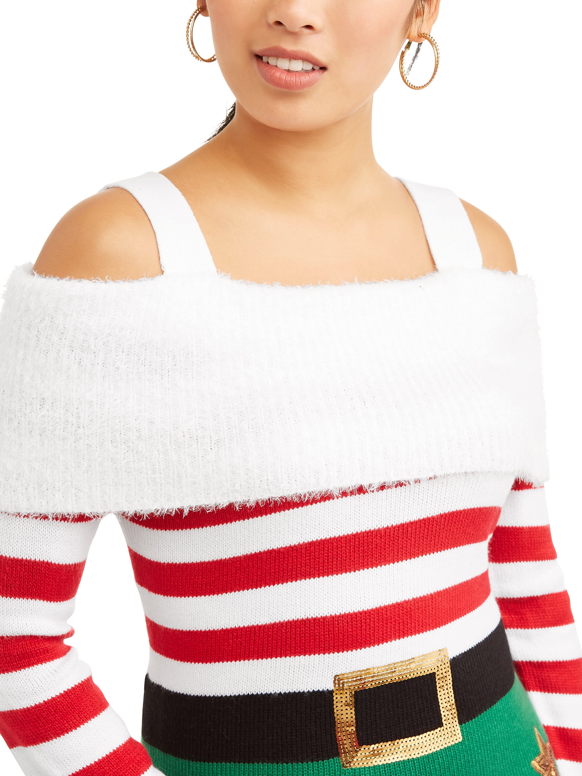 walmart santa sweater dress