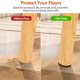 thumbnail image 3 of Protectores de fieltro autoadhesivos BAIPOK para muebles, marrón, 300 piezas, 3 of 7