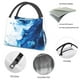 thumbnail image 4 of Easygdp Blue White Fluid Art Bolsa de Almuerzo Insulada Reutilizable, Bolsa de Mano y Bandolera para Oficina, Trabajo, Viajes, 4 of 6