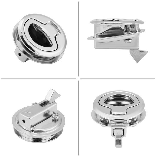 Mgaxyff Flush Pull Hatch, Hatch Latch Lock,Stainless Steel Flush Pull