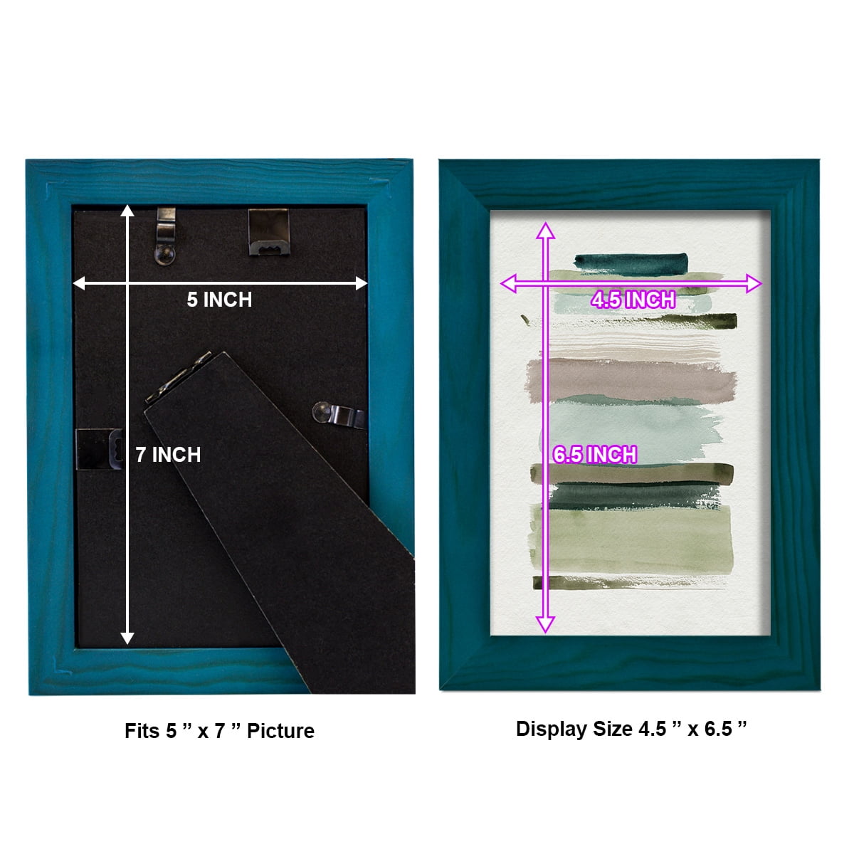 Grass Stains I - Framed Print w/glass - Ocean Blue