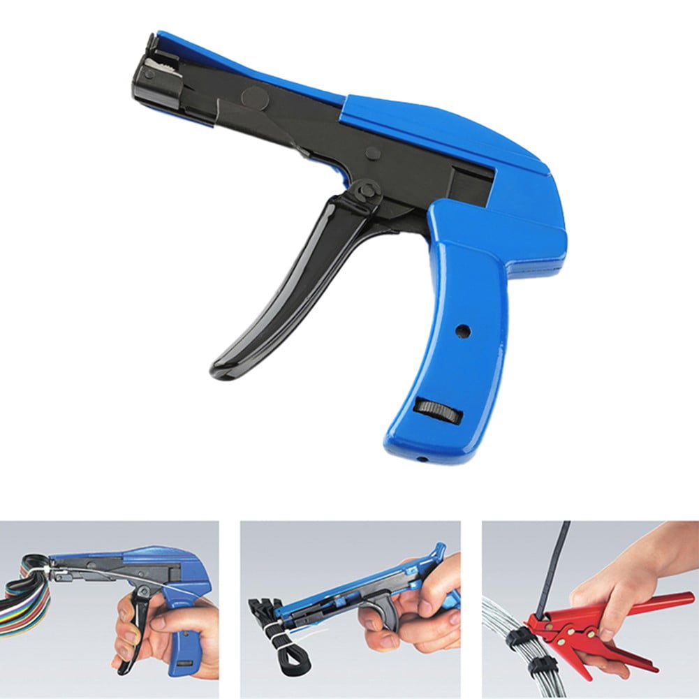 Nylon Cable Tie Automatic Tension Cutter Hs-600A Clamp Fastening Tool