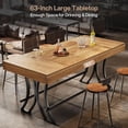 thumbnail image 7 of 63" Counter Height Bar Table with Metal Footres for Entertaining, 7 of 7