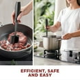 thumbnail image 7 of OFEFE 2 Pcs Meat Chopper, Upgrade Hamburger Smasher, Premium Heat Resistant Meat Masher,Ground Turkey and More, Non Stick Mix Grinder,Nylon Material., 7 of 7
