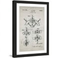 thumbnail image 2 of "Boat Steering Wheel 1941 Old Paper" Framed Painting Print, 2 of 4