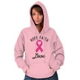 thumbnail image 5 of Hope Faith love Breast Cancer Ribbon Hoodie Sweatshirt Women Brisco Brands X, 5 of 6