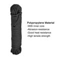 thumbnail image 3 of Unique Bargains Polypropylene Rope Braid Cord 25M/82ft 1/4' Black for Indoor Outdoor Camping Clothes Line, 3 of 5