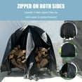 thumbnail image 4 of 40" Firewood Rack Cover with Full Length Zipper 420D Waterproof Firewood Rack Cover, 4 of 5