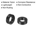 thumbnail image 4 of Unique Bargains Ronde Dentée Ron 200 Pièces en Nylon 4,2 Mm x 7 Mm x 2 Mm L pour Bloc de Vis M4, Noir, 4 of 5