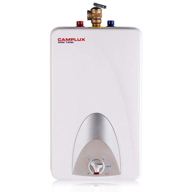 CAMPLUX Calentador de agua eléctrico con minitanque ME40 4.0 galones Punto de uso Sin espera para agua caliente debajo del fregadero de la cocina 120 V 1440 W Montado en pared o piso Listado UL