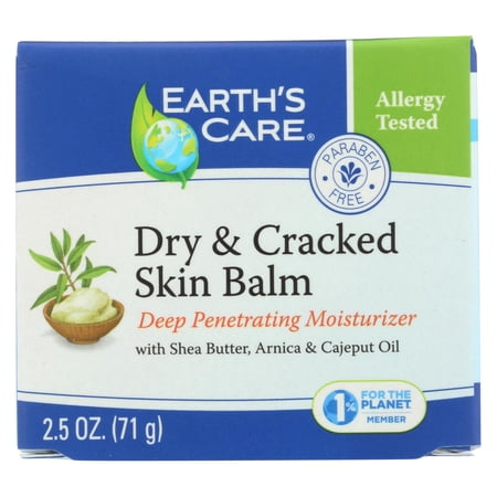 Earth s Care Dry and Cracked Skin Balm with Shea Butter and Vitamin E - Non-Greasy - 2.5 oz