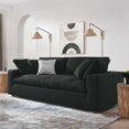 thumbnail image 2 of Modular Sofa Couch, Black, Fabric, Living Kitchen Cafe Bistro Hospitality Restaurant, Modern Contemporary HB33512, 2 of 8