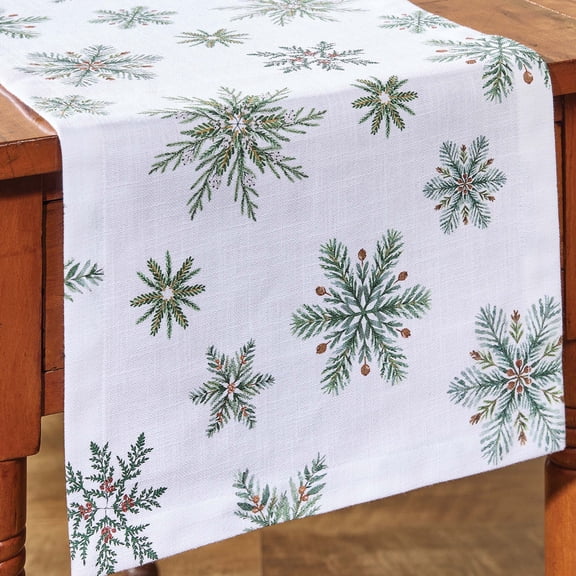 Park Designs Holiday Snowfall Table Runner 13" X 36"