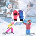thumbnail image 6 of Kids Winter Gloves Snow Ski Gloves Windproof Warm Mittens Snowboard Sport Mittens Winter Snow Ski Gloves for Teens, 6 of 7