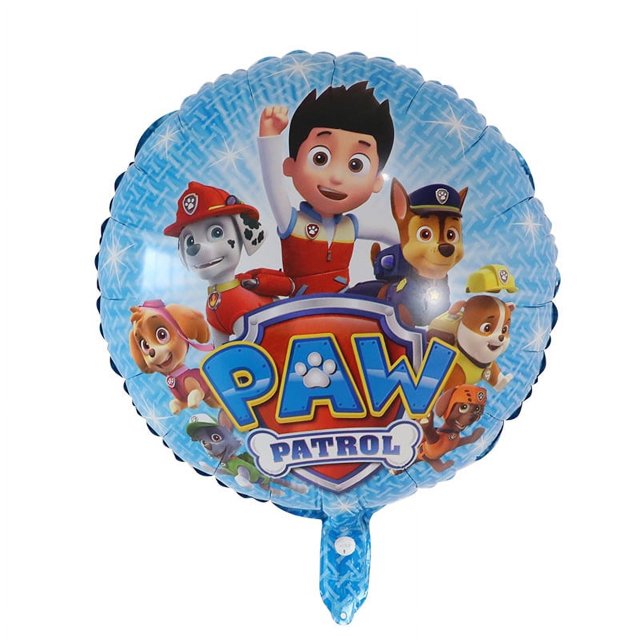 Globo de aluminio de la patrulla canina de dibujos animados Maomao, decoración de la escena de la fiesta de cumpleaños de los niños