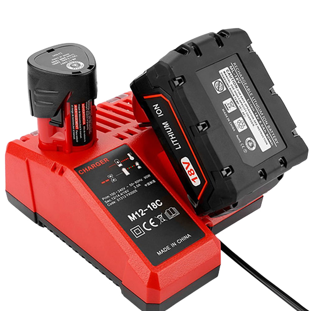 Details about   For Milwaukee 14.4V 18V Li-Ion Lithium Battery Charger Replacement Rapid Charge 