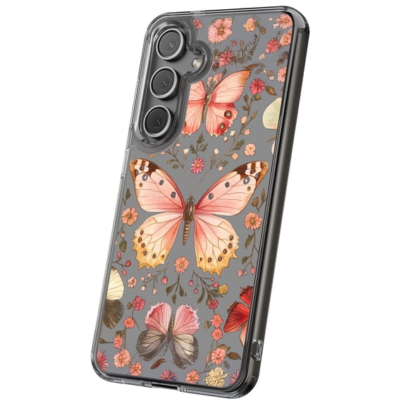 For Samsung Galaxy S10, Hybrid Clear, Butterfly 3 Print, USA