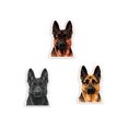 thumbnail image 1 of WIRESTER 3pcs Set Acrylic Fridge Refrigerator Magnet for Home Office Classroom Acrylic Magnets to Stick on Computer, Fridge, Dryer, Lockers - German Shepherd Dogs, 1 of 6