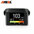 thumbnail image 5 of Ancel A202 OBD2 Scanner Automobile On-board Computer HUD Car Digital Gauge Computer Display Speed Fuel Consumption Water Temperature Gauge Display Tool with Brake Test Engine Code Reader, 5 of 11