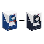 Bankers Box Basic Duty Letter/Legal File Storage Box with Lids, 10 Pack, White Corrugate Cardboard