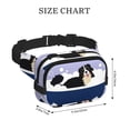 thumbnail image 4 of Rateoe Bernese Mountain Dog Sitting Bath Tub Print Fanny Pack Belt Bag for Women and Men, Square Double-Layer Waterproof Waist Pack with Adjustable Strap for Hiking, Jogging, Cycling, 4 of 9