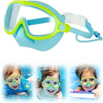 BESTSKY Kids Swim Goggles with Nose Cover, Anti-Fog UV Protection Wide View Swimming Goggles for Kids 3-15, No Leaking Pool Accessories for Youth Boys Girls Toddler