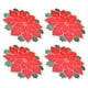 thumbnail image 3 of GOOHOCHY 4 Uds. Mantel individual navideño, tapete para platos de comedor, Mantel Individual aislante, tapetes para platos de Poinsettia, 3 of 7