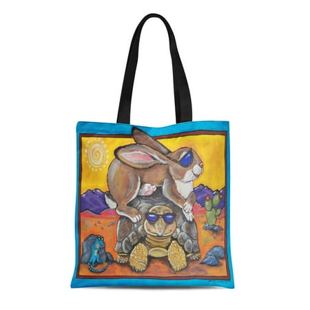 Rabbit Fur Purse Handbag (ASHLEIGH Canvas Tote Bag Rabbit Too Cool for Family Room Turtle Turtles Tortoise Reusable Handbag Shoulder Grocery Shopping)