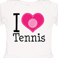 thumbnail image 4 of Inktastic Tennis Player I Love Tennis Girls Long Sleeve Baby Bodysuit, 4 of 5