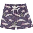 thumbnail image 1 of Boys Swim Trunks Beach Board Shorts Quick Dry Toddler Swimsuit Bathing Suits with Mesh Lining, 1 of 6