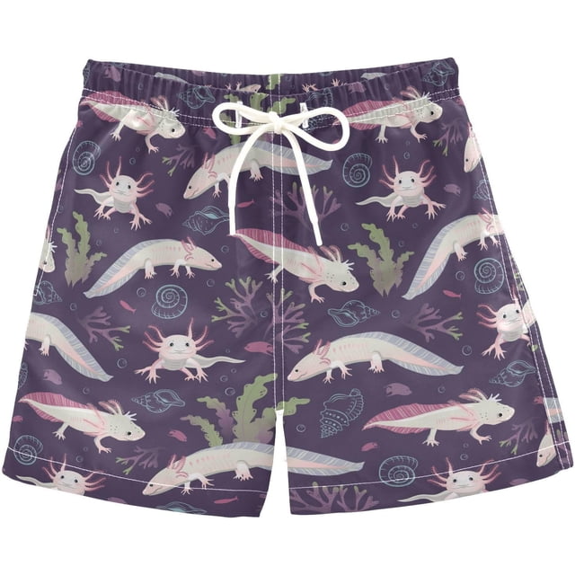 Boys Swim Trunks Beach Board Shorts Quick Dry Toddler Swimsuit Bathing Suits with Mesh Lining