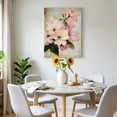 thumbnail image 5 of Canvas Wall Art, Pink Spring Floral Framed Canvas Prints for Bedroom Living Room, Vintage Flowers Retro Botanical Large Gallery Wrapped Wall Decor for Home Office, Gifts, 18"x24" Ship Next Day, 5 of 7