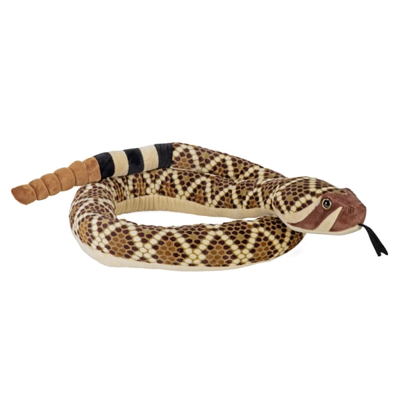 Wild Republic Snake Plush, Stuffed Animal, Plush Toy, Gifts for Kids, Western Diamondback 70 Inches