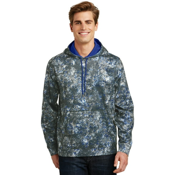 Sport-Tek ST230 Sport-Wick Mineral Freeze Fleece Hooded Pullover, True Royal, XS
