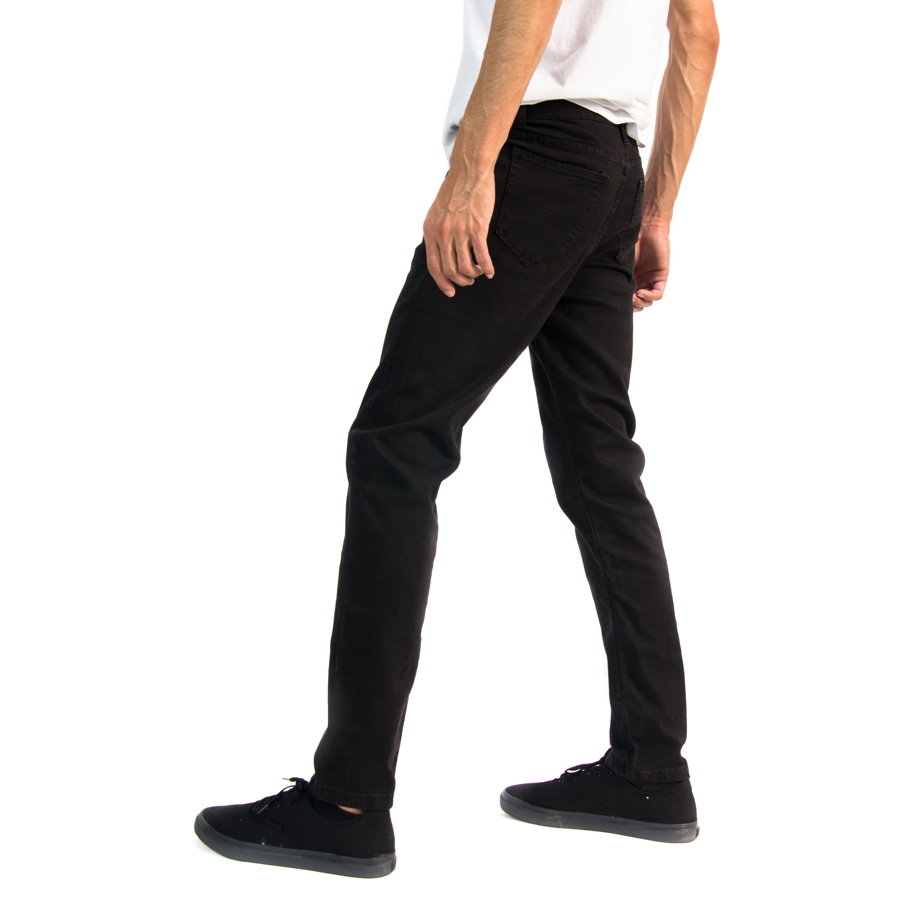 Alta Designer Fashion Mens Slim Fit Skinny Denim Jeans - Red - Size 30
