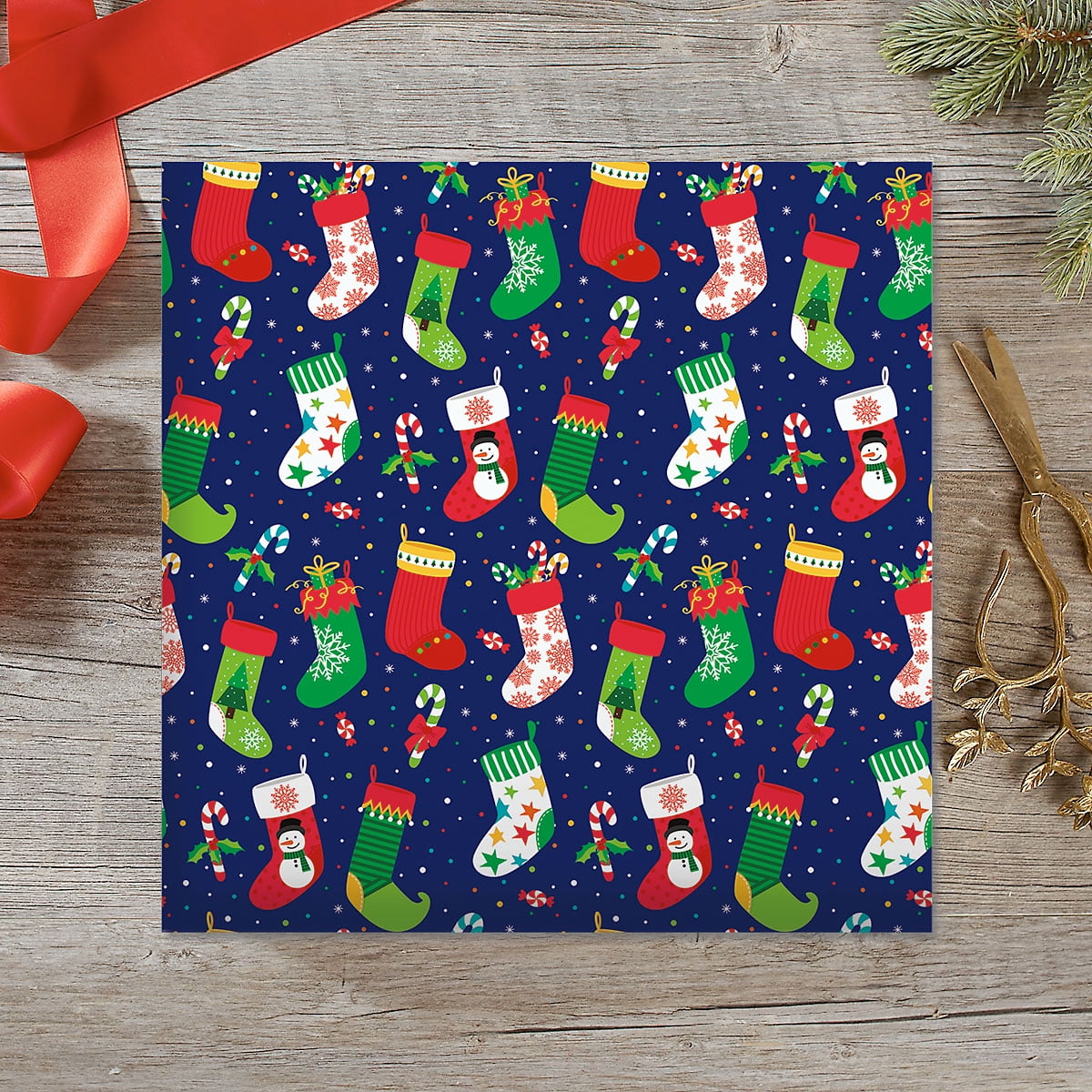 Winter Friends Christmas Rolled Gift Wrap - 1 Giant Roll, 23 Inches x 32  Feet (61 Square Feet Total), Heavyweight, Tear-Resistant, Holiday Wrapping  Paper 