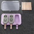 thumbnail image 1 of Silicone Ice Cream Mold Reusable Popsicle Molds Diy Homemade Cute Cart, 1 of 5
