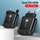 thumbnail image 2 of Adaptador de carga Jumpingount PD40W con puertos dobles QC 3.0 blanco, 2 of 2