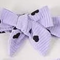 thumbnail image 5 of HCNTES Toddler Baby Girl Clothes Spring Summer 2PCS Outfits Set Short Sleeve Romper With Elastic Shorts For Kids Girls Outdoor Play Fashion(Purple,9-12 Months), 5 of 9
