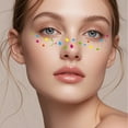 thumbnail image 4 of Temporary Stickers for Face Water Transfer Body Art Makeup Accessories Self Cosmetic Decals, 4 of 5