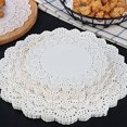 thumbnail image 4 of EcoNesxp 8 Inch Round Paper Placemat Cake Packaging Pad Disposable Paper Placemat Wedding Tableware Decoration 100 Sheets, 4 of 5
